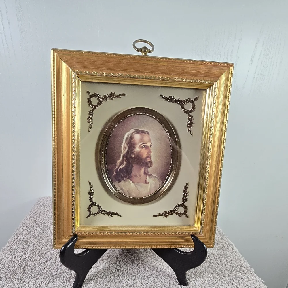 Vintage Head Of Christ By American Artist Warner Sallman